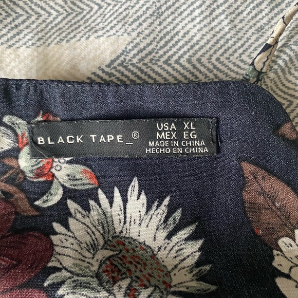 Black tape Layered Tank Top - Picture 2 of 3